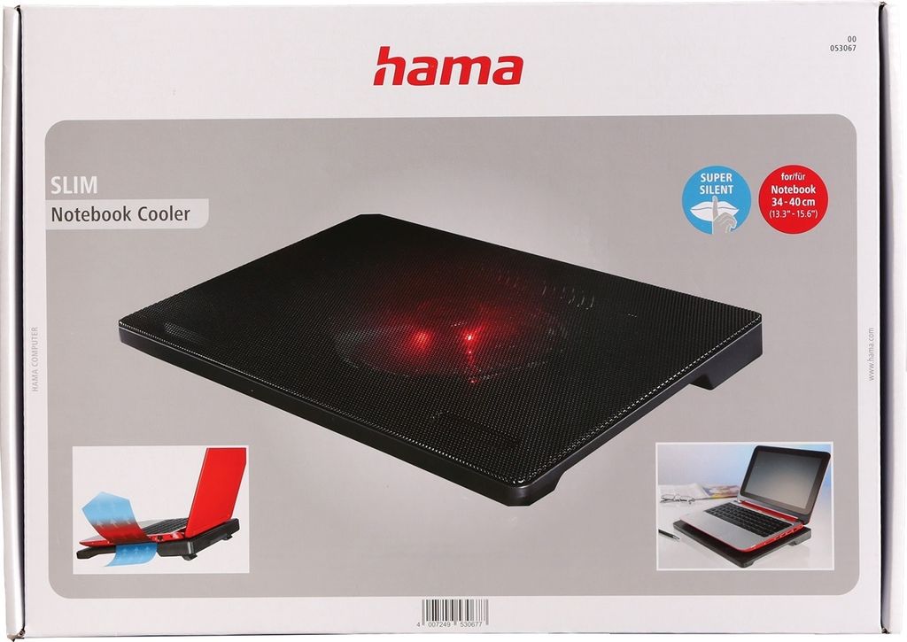 Notebook-koeler, geschikt voor laptops tot 15,6 inch Productafbeelding 
