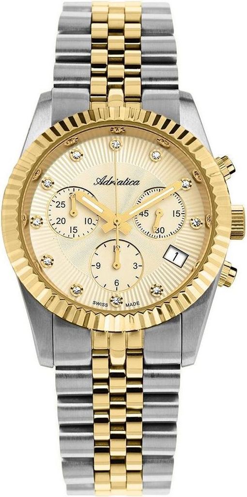 Adriatica A3809.2141CH CYRKONIE silberne Uhr