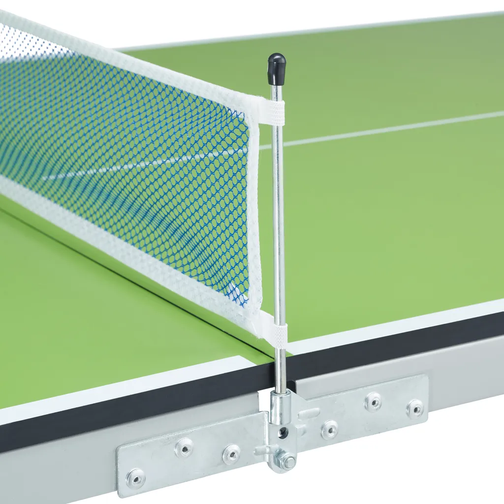 Relaxdays Table de Ping-Pong Verte avec Set de Raquettes et Filet Inclus