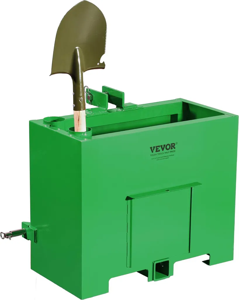 VEVOR Boîte de Lestage Catégorie 1 pour Tracteur 3 Points Acier 363 kg
