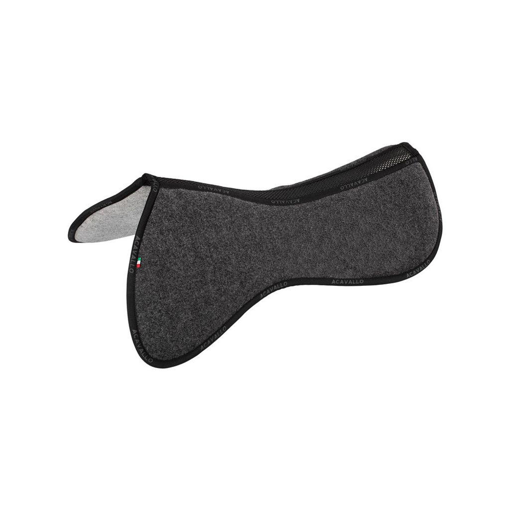 Acavallo Spine free Memory Foam Half Pad Doube Felt, Farbe:Charcoal/Grey, Größe:L