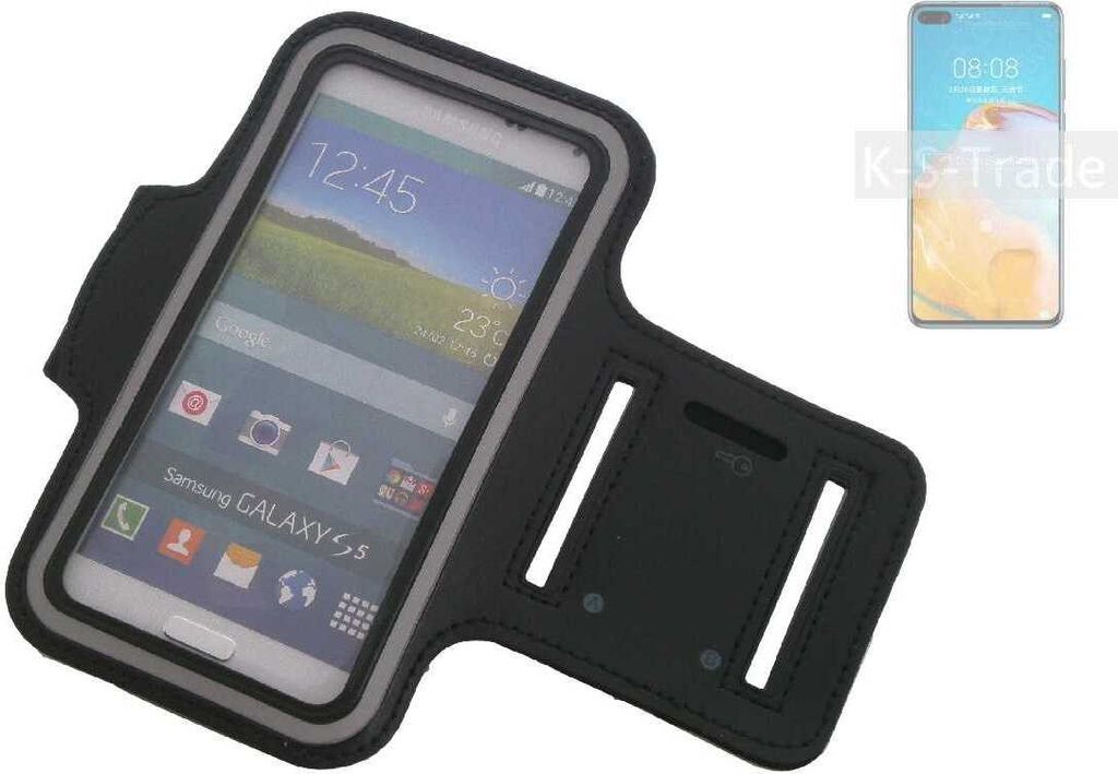 Kompatibel mit Huawei P40 4G Neopren Jogging Armband Produktbild 