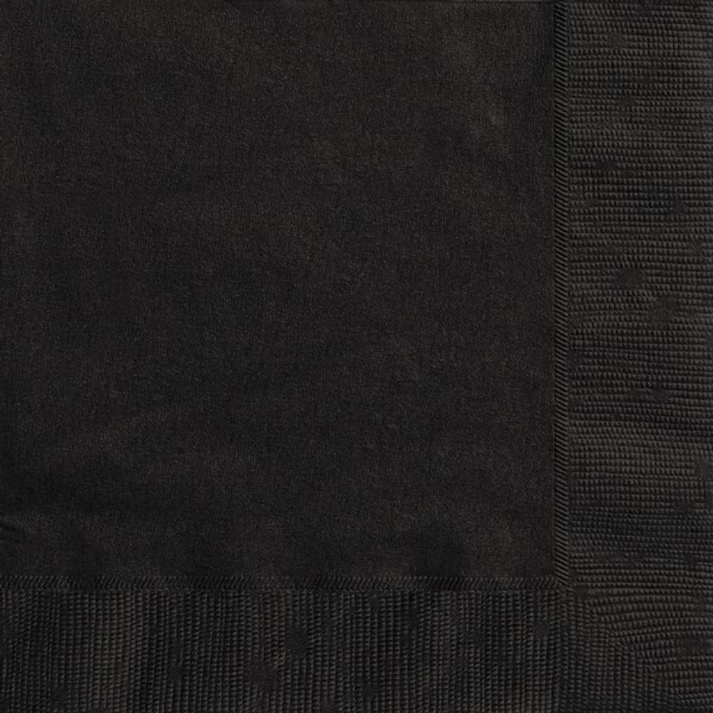 20 kleine Servietten schwarz 25 x 25 cm Produktbild 