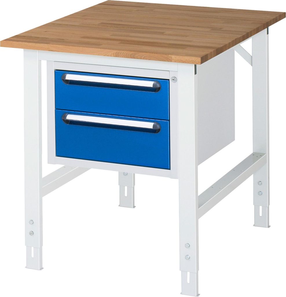 Rau Arbeitstisch Tom höhenverstellbar KM03, B750xT1000xH760-1080mm, B-Platte-25mm