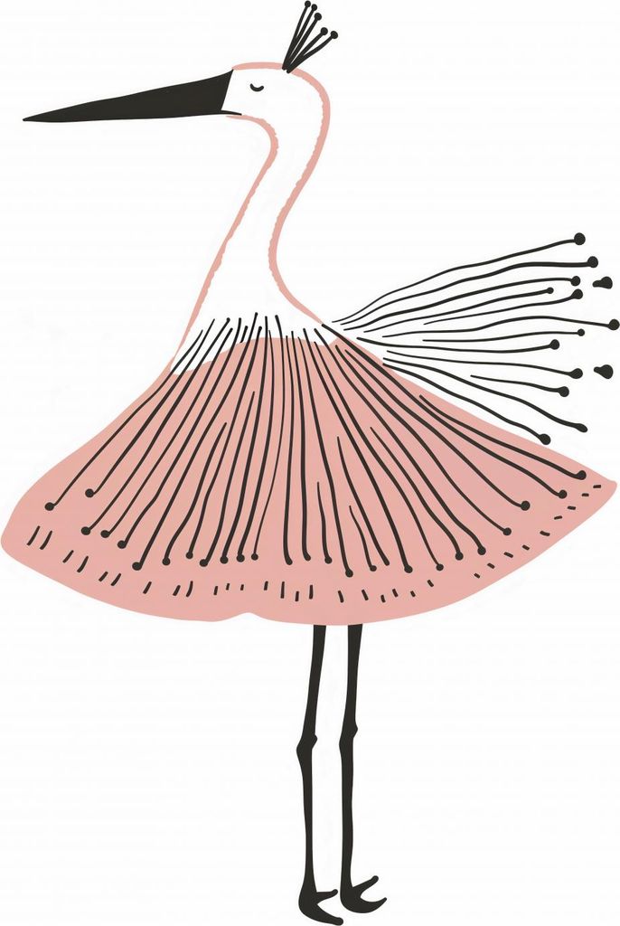Plakat 30x45cm Vogel-Balletttänzerin