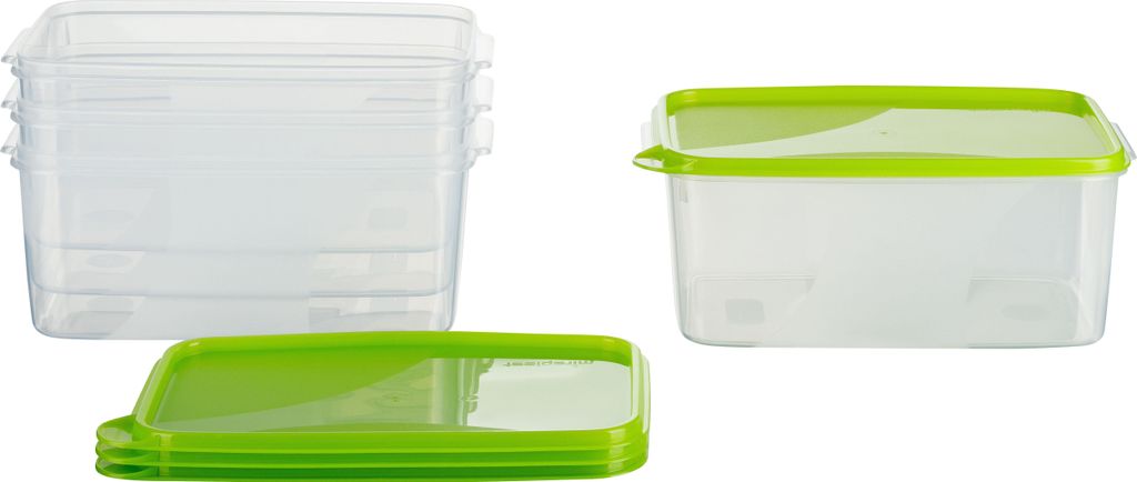 MiraHome Vorratsdosen Sets verschiedene Größen rechteckig grün – Vorratsdosen mit Deckel Luftdicht – Gefrierdosen für Mealprep – Austrian...