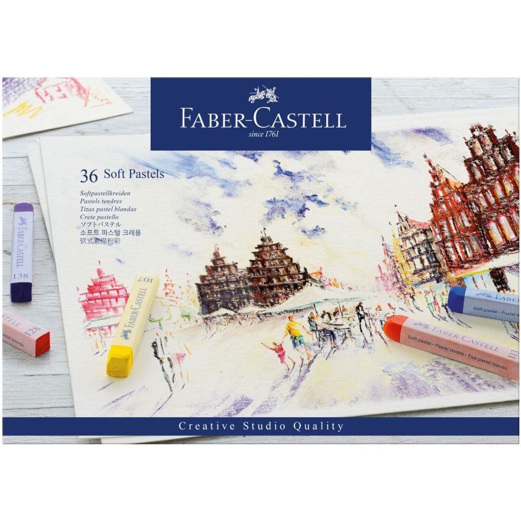 FABER-CASTELL Softpastellkreiden 36er Kartonetui 3 Stk Produktbild 