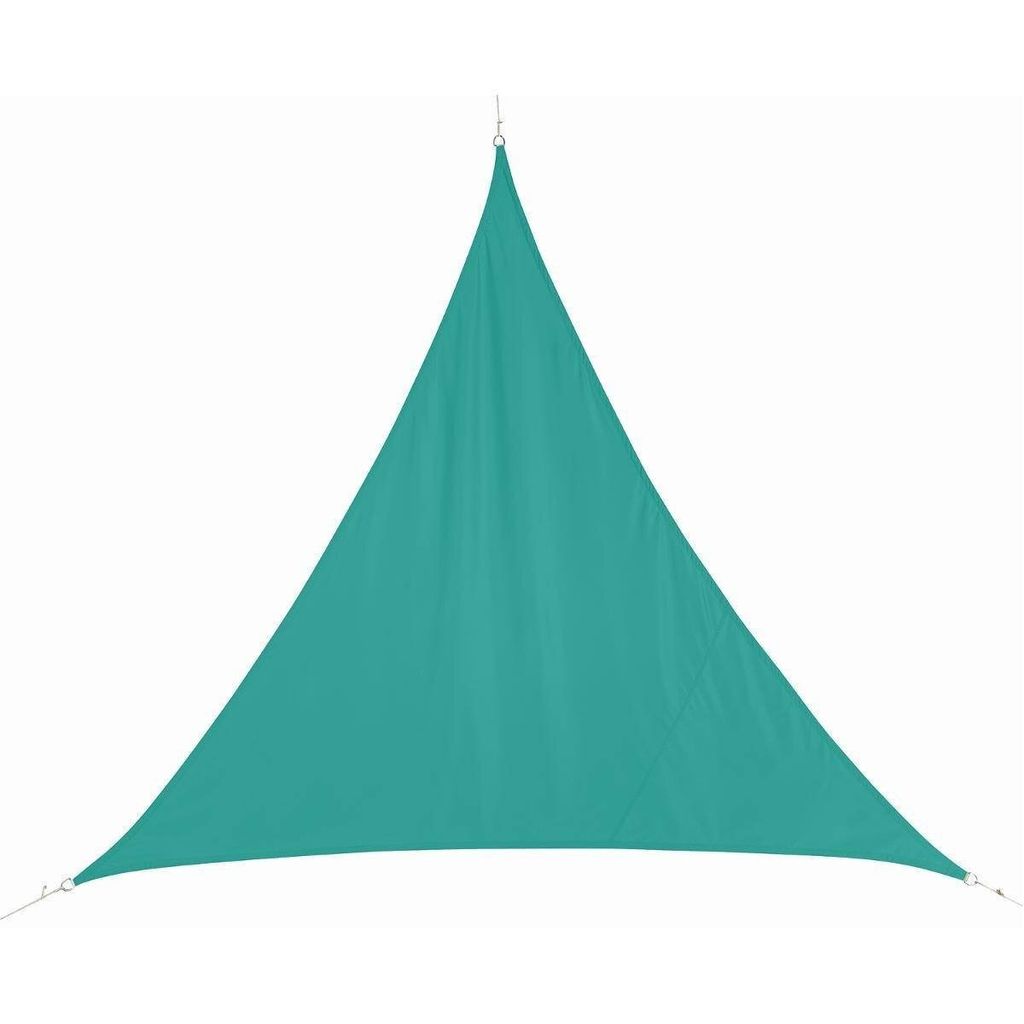 Dreieckiges sonnensegel "curacao" smaragdgrün 3x3x3m aus polyester - Hespéride