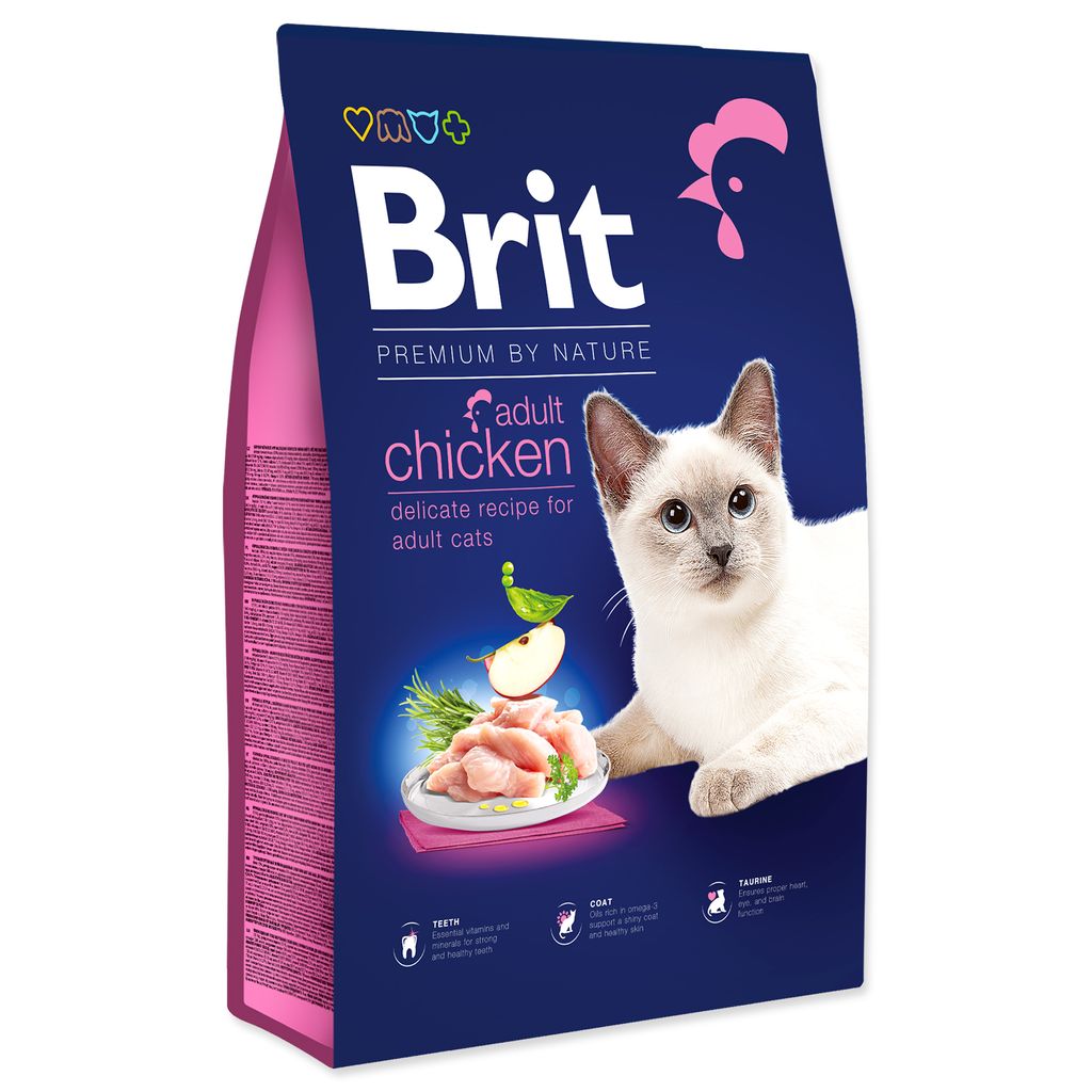 BRIT Premium by Nature Cat Adult Chicken 8 kg Obrázek produktu 