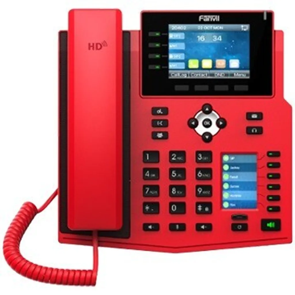 Fanvil X5U-R V2 Rouge Téléphone IP VoIP Haute Gamme pour les Urgences