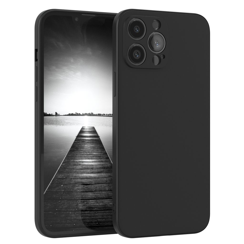 EAZY CASE - TPU Hülle für Apple iPhone 13 Pro Max, TPU Case stoßfeste Handyhülle, weiches Cover mit Kameraschutz, Silikonhülle in Schwarz