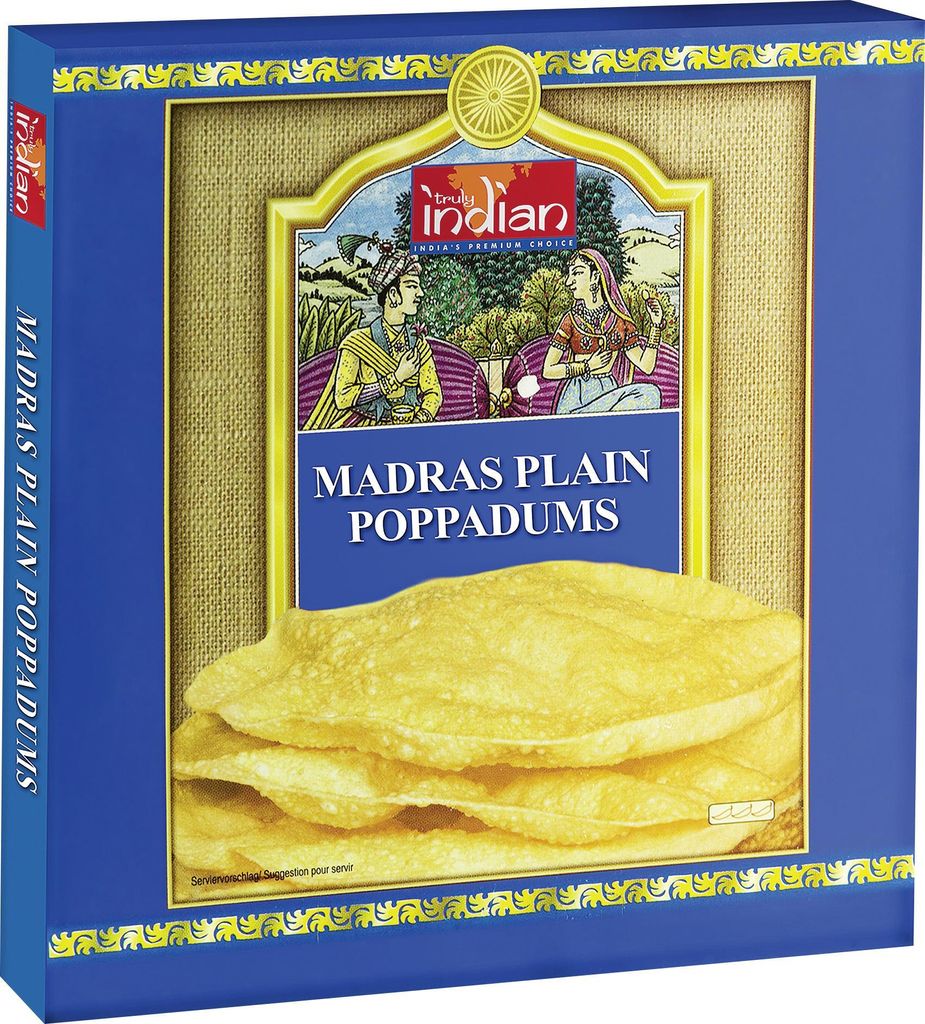 Truly Indian Poppadums Madras 112g