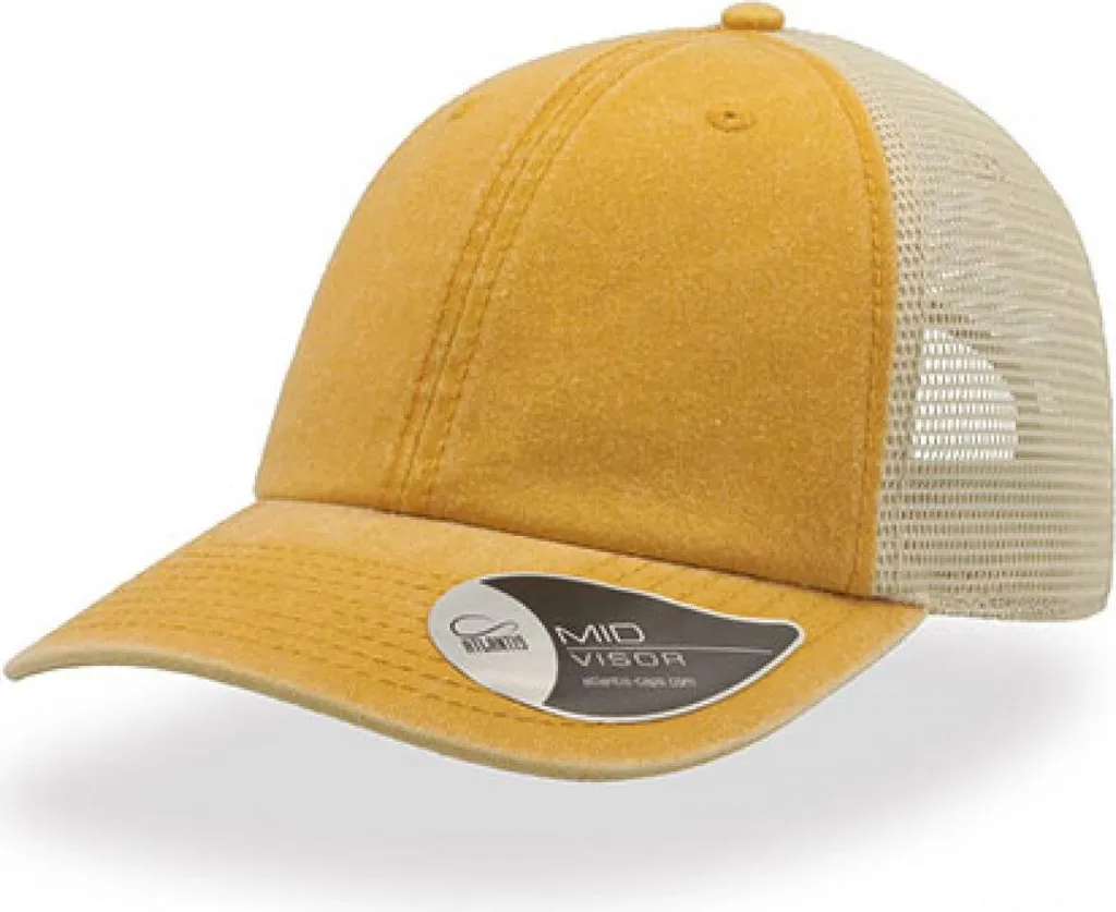 Cappello Atlantis CASE | Case - 8 cuciture sulla visiera - Colore: Mustard/Stone - Taglia: Unica