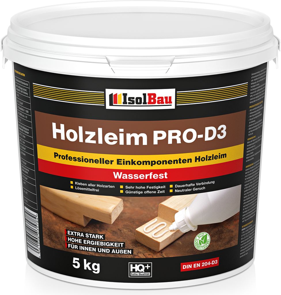 Isolbau Holzleim PRO-D3 - 5 kg Eimer Extra starker Produktbild 