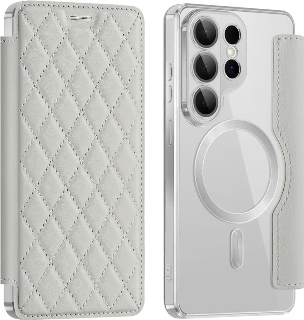 Custodia Samsung S26 Ultra MagSafe Argento - Phonesta Luxury Crystal