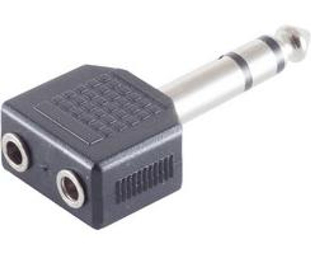 Klinkenst. Stereo 6,3mm/2 Klinkenbuchsen 3,5mm