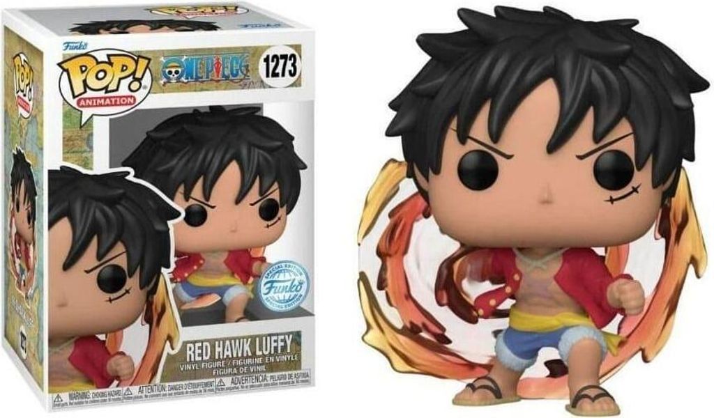 One Piece Funko POP! Animation Vinyl Figur Red Hawk Luffy (1273) Chase-Variant