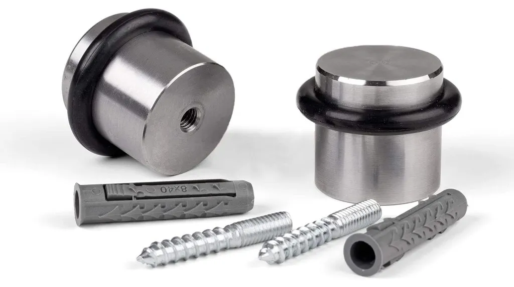 Butées de porte en acier inoxydable lot de 2 - Fermeture fiable et inox