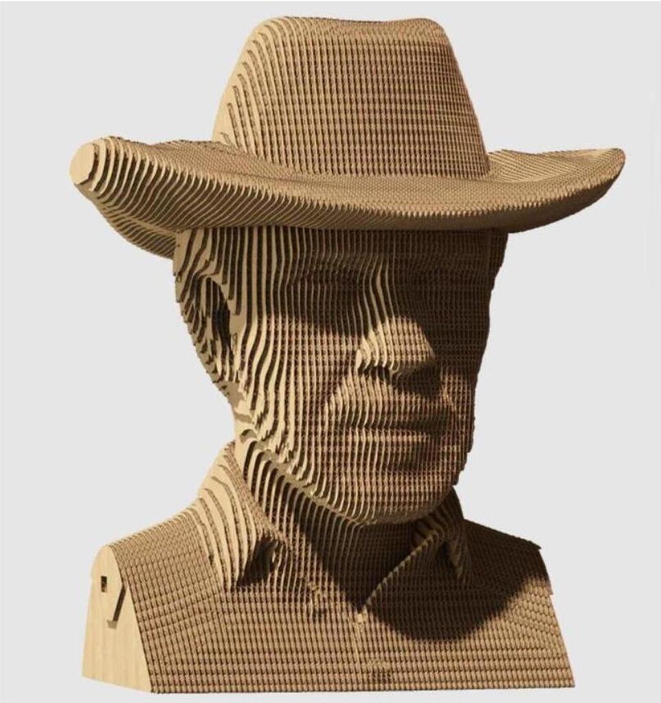3D-Karton-Puzzle - Chuck Norris