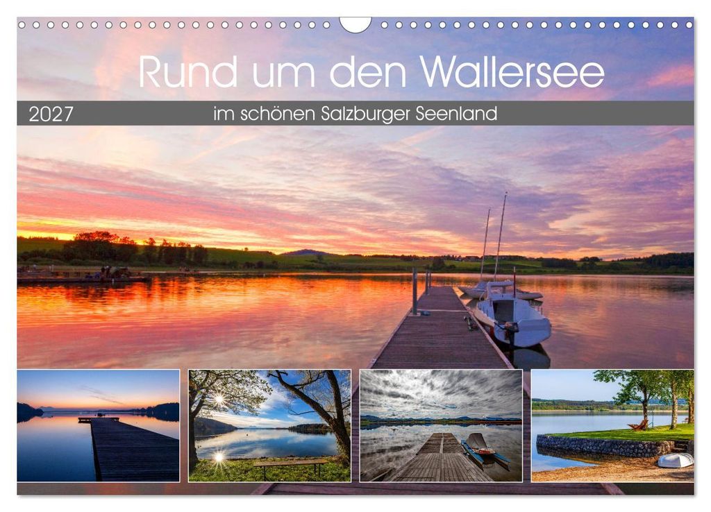 Rund um den Wallersee (Wandkalender 2027 DIN A3 quer), CALVENDO Monatskalender