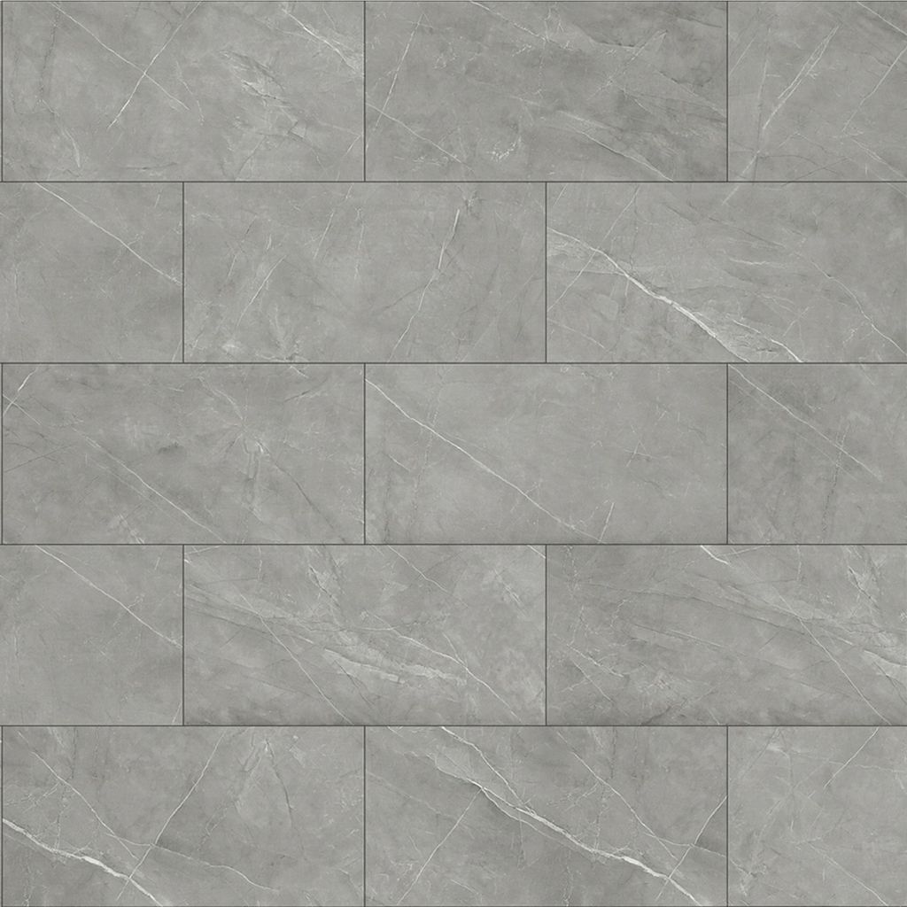 FLOORNOVO Neuheit Klickfliese ohne Verkleben 600 x 294 x 9 mm Steinoptik Fliesenformat Kalkstein Grau die erste Fliese zum Klicken Sparpack 3 Pakete