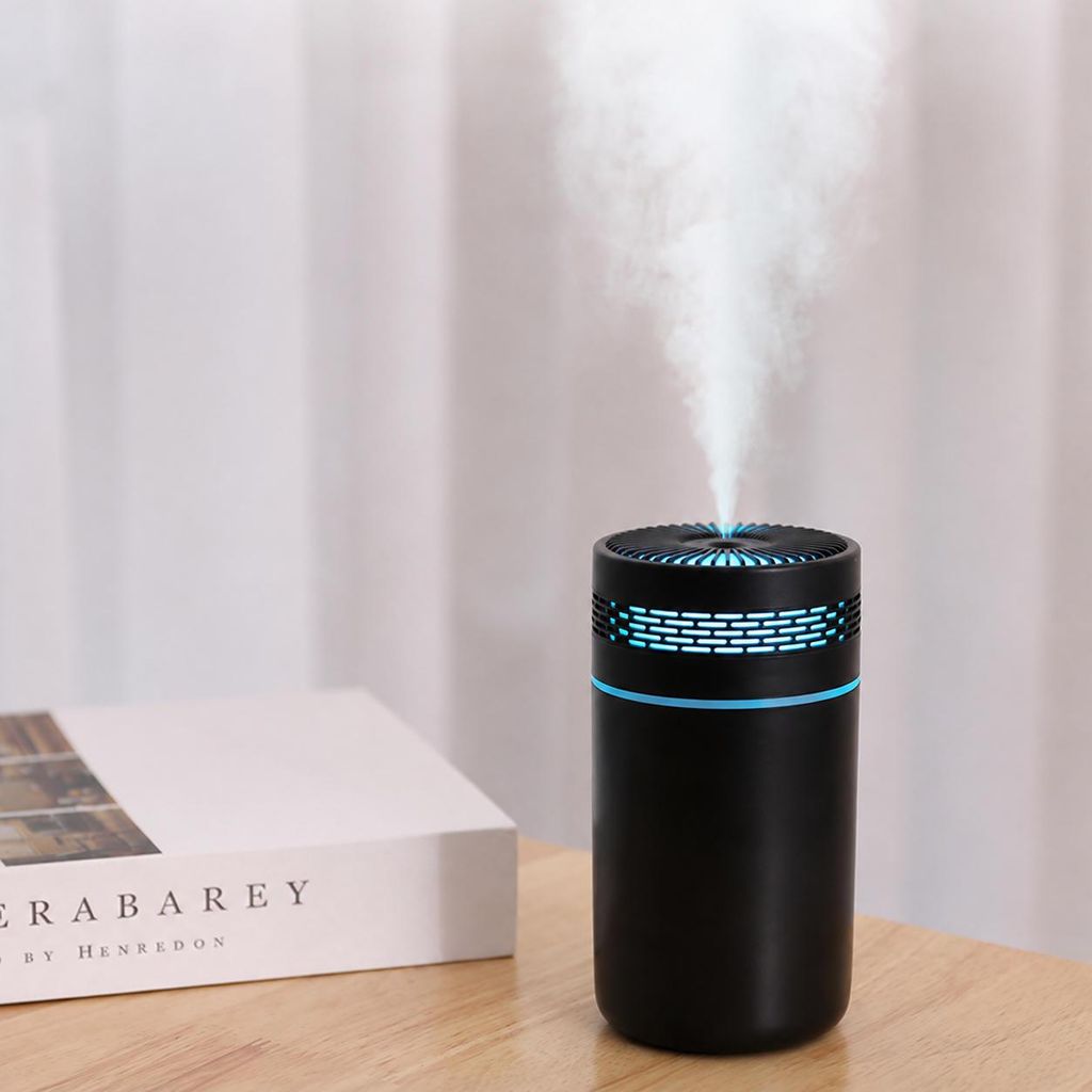 INF Stille mini-luchtbevochtiger 250 ml zwart Productafbeelding 