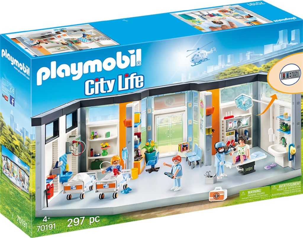 PLAYMOBIL 70191 City Life - Krankenhaus mit Einrichtung Produktbild 