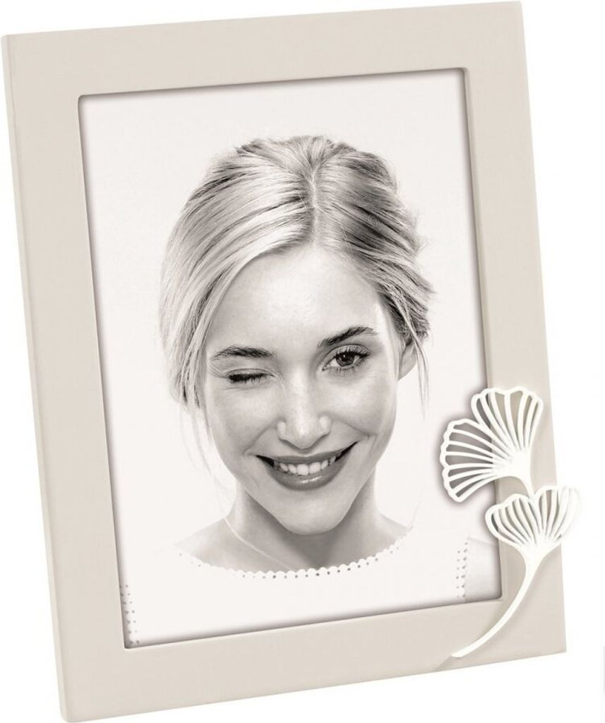 A1438 BILOBA Bilderrahmen Holz 15x20 weiß