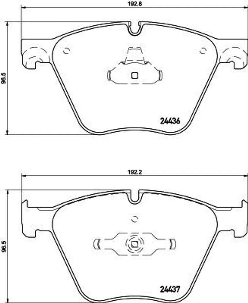 Plaquettes de frein HELLA OE 2413080 haute endurance pour BMW X6 et X5