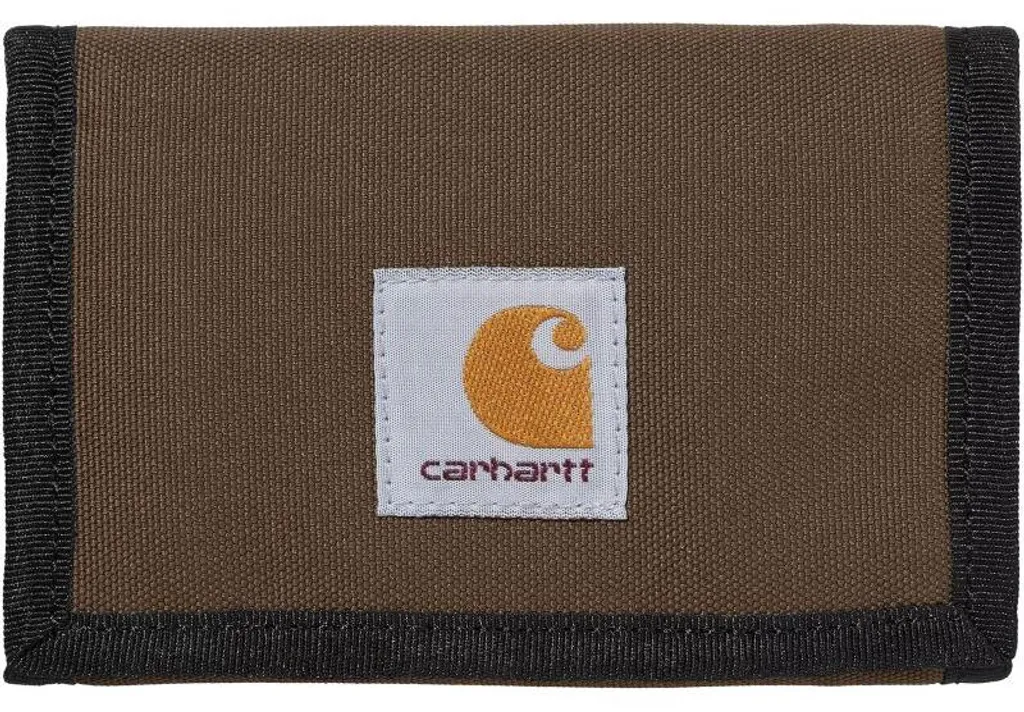 Portefeuille Alec Carhartt WIP marron déperlant - Modèle robuste 563843