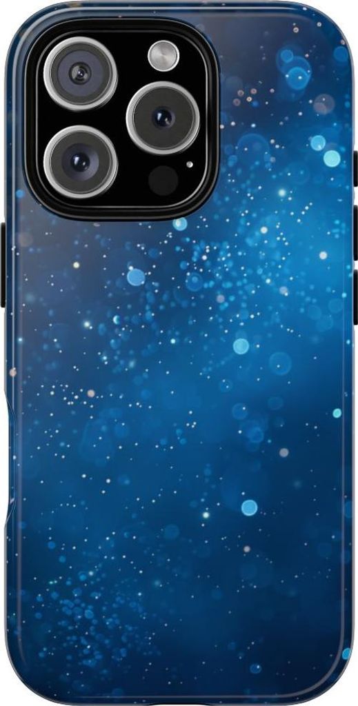 Tiefblaue Lichterpracht – Hülle Kompatibel mit iPhone 16 Pro