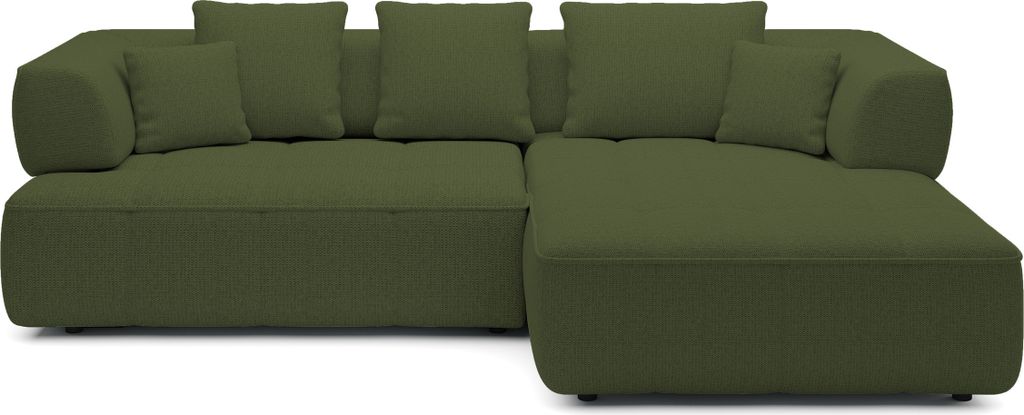DomoHome Avangarde Ecksofa Moderne Eckcouch mit Verstellbarer Sitztiefe Wasserabweisendem Aragon-Stoffbezug und Hochwertiger Polsterung Rechts-Layo...