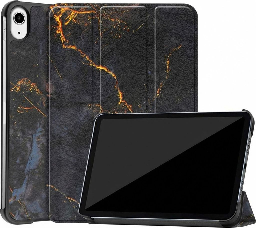 imoshion Design Trifold Klaphülle iPad Mini 7 (2024) / iPad Mini 6 (2021) - Black Marble