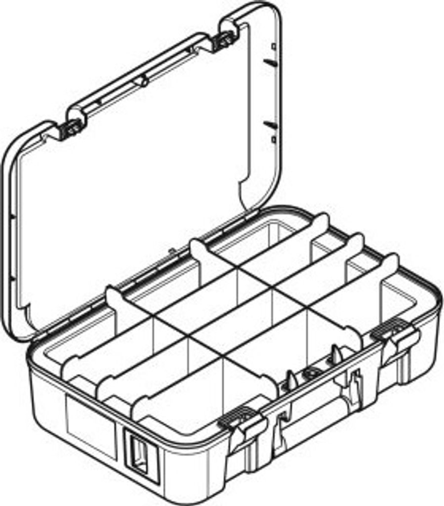 Geberit 691145001 Universalkoffer mit 12 Fächern