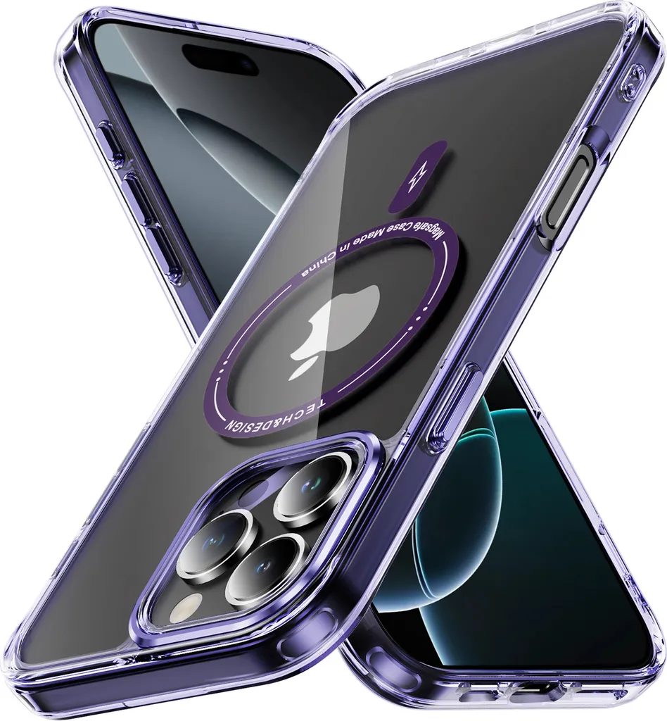 CANSHN Cover Magnetica per iPhone 16 (6,1 Pollici) Compatibile con MagSafe