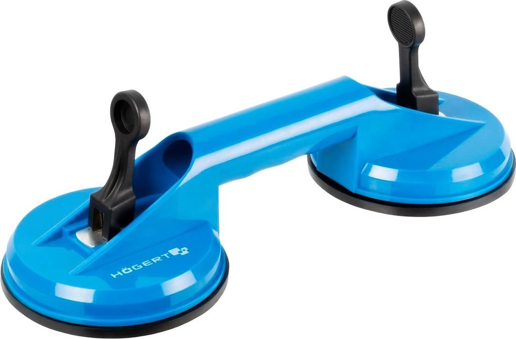 Hochleistungs- Saugheber | Doppel-Saugnapf 80KG Tragkraft | EXTRA STARKER Multifunktionaler Vakuumheber (1 Stück, 80 KG)