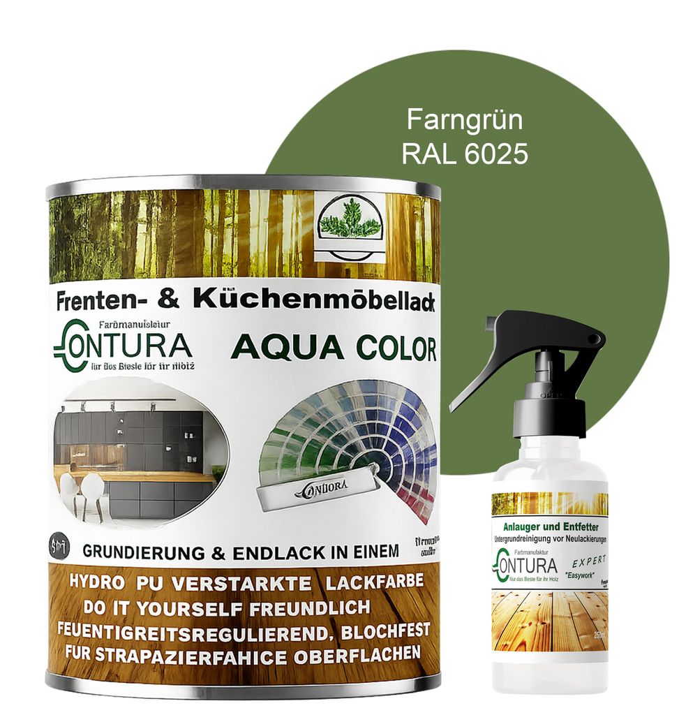 2 Liter + Anlauger - Contura Küchenmöbellack RAL Möbellack Produktbild 