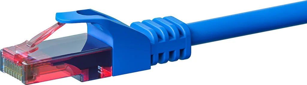 Cavo Patch CAT6 U/UTP Blu 3m - Conduttore Rame 100% per Reti Business