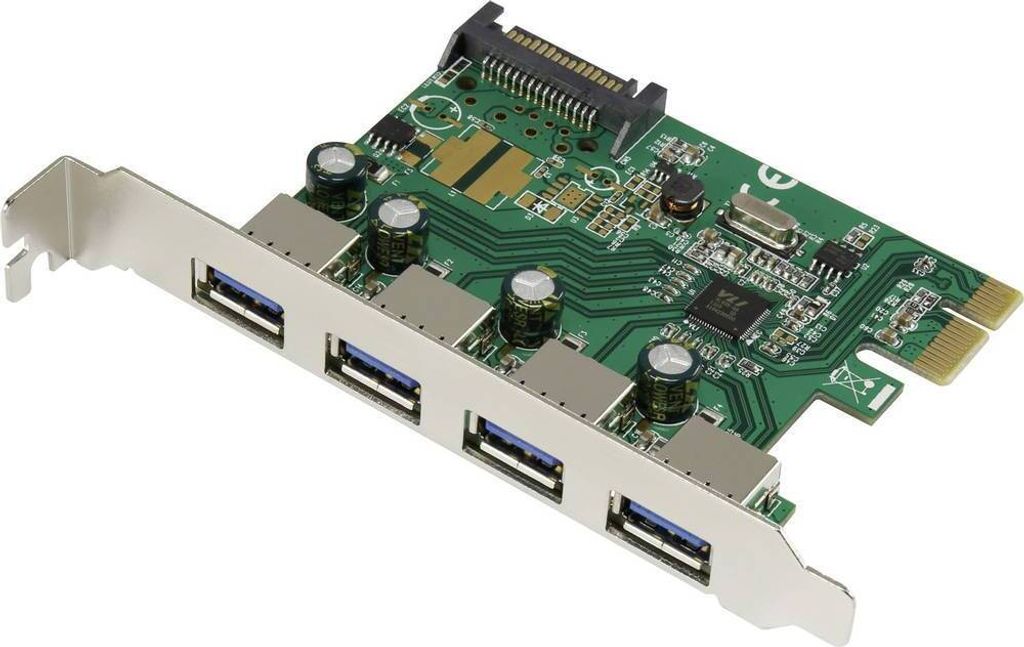 Renkforce 4 Port USB 3.2 Gen 1 Controllerkarte USB-A PCIe