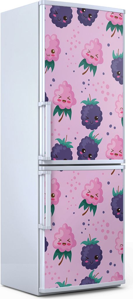 Magnete Dekorative - 70 cm x 190 cm - Küche - Magnetmatte Kühlschrankmagnete - Himbeere Brombeere