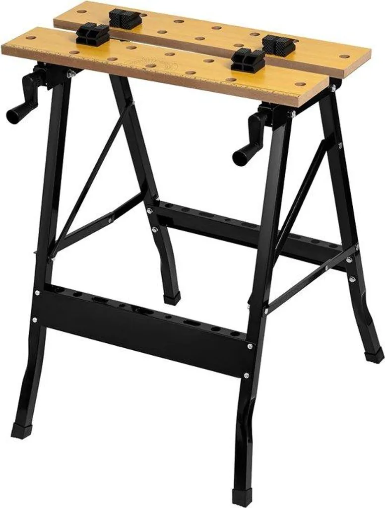 Établi réglable en hauteur 645x52x78cm, capacité 100kg, Multifonction