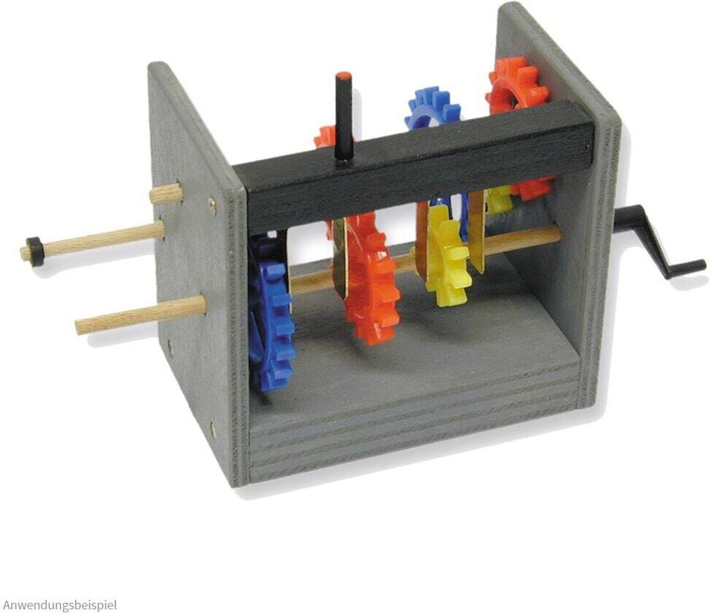 matches21 3-Gang Getriebe Modell mit Rückwärtsgang Bausatz f. Kinder Werkset Bastelset ab 12 Jahren