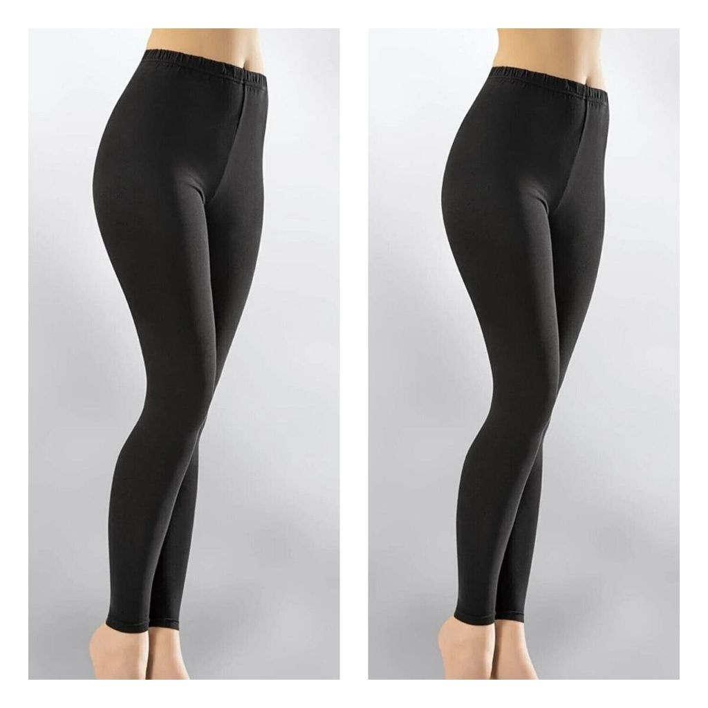 2 Stk.Damen Leggings Leggins XL Lange Tayt Sport Fitness Produktbild 