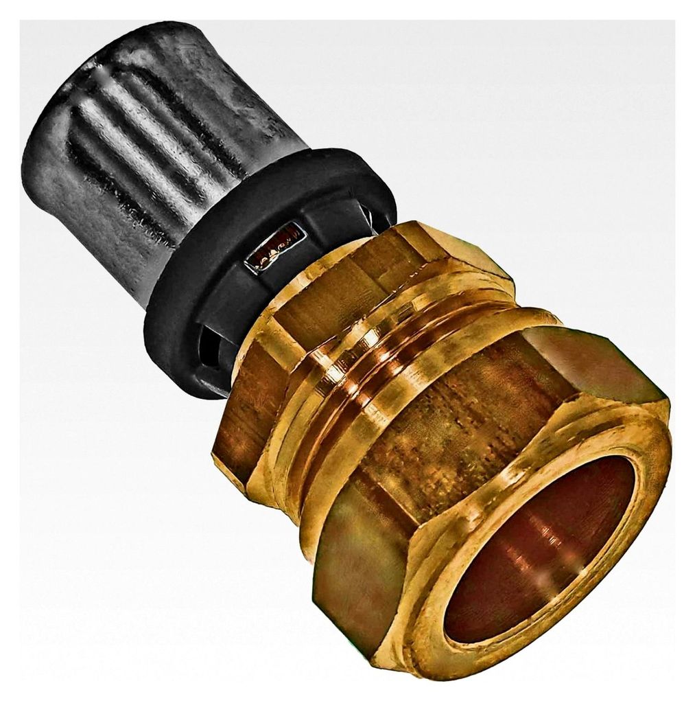Klemmringverschraubung 15mm für Kupferrohr Pressfitting aus Messing für Mehrschichtverbundrohr 16x2 mm Außendurchmesser x Wandstärke für Trink...