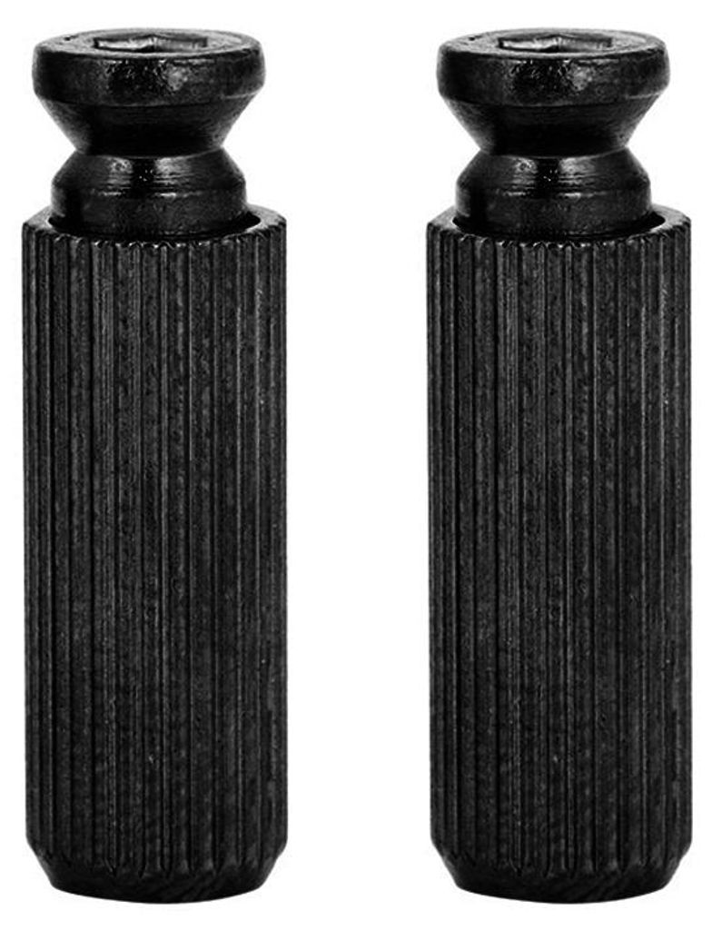 2 Stück 8 mm verstellbare Tremolo-Brückenbolzen und -Anker für Floyd Rose E-Gitarren (Schwarz)