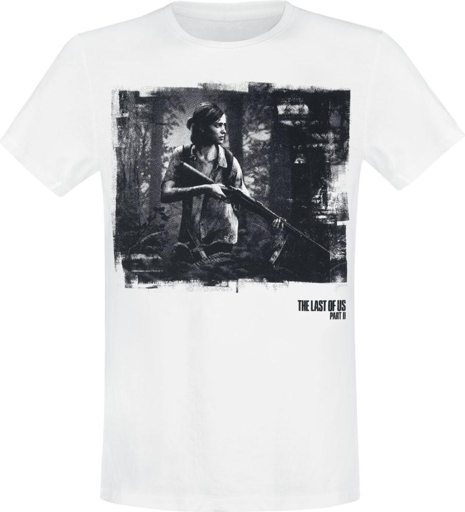 The Last Of Us T-Shirt Herren 2 - Ellie weiß Fan-Merch, Produktbild 