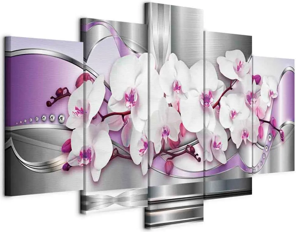Offerta Quadro su Tela 100x50 Orchidea Fiori | Arredamento Economico Casa