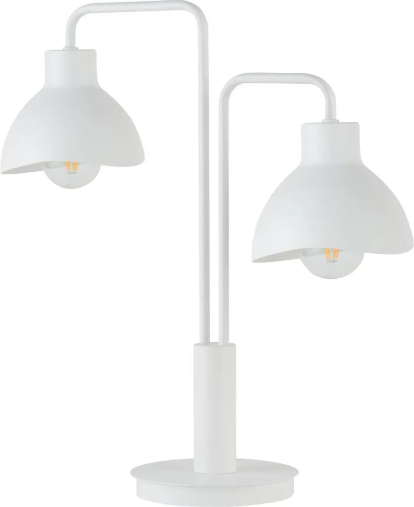 Lampe de Table Holi Sigma Lighting Blanc Double 2xE27 15W Moderne