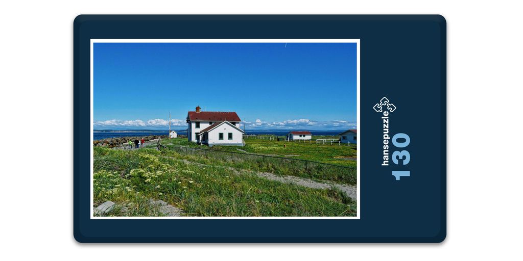 hansepuzzle 18541 - Ferien-Haus Puzzle, 130 Teile, Orte, 28,7 x 20,0cm mit hochwertiger Aufbewahrung, Kartonbox und wiederverschließbarem Beutel