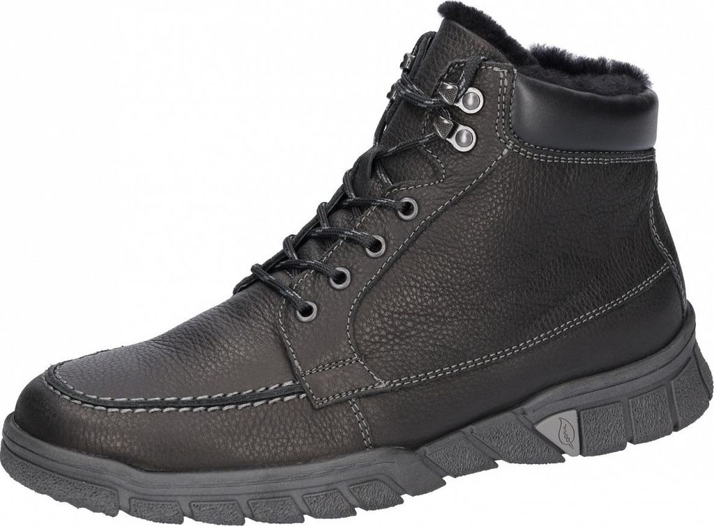 Waldläufer H- LIno  Schnürstiefel Schwarz Produktbild 